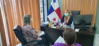 Embajadora de Panamá en Belice y Decana del Cuerpo Diplomático, S.E. Marta Irene Boza, se reunió con la representante de la ONU