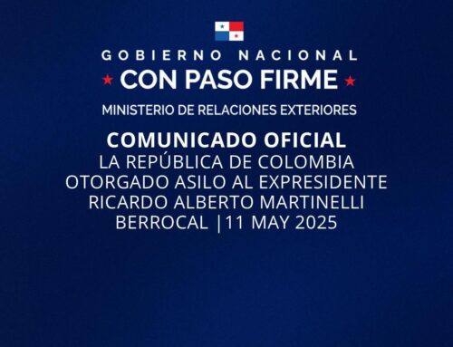 Comunicado Oficial• La República de Colombia otorgado asilo al expresidente Ricardo Alberto Martinelli Berrocal.