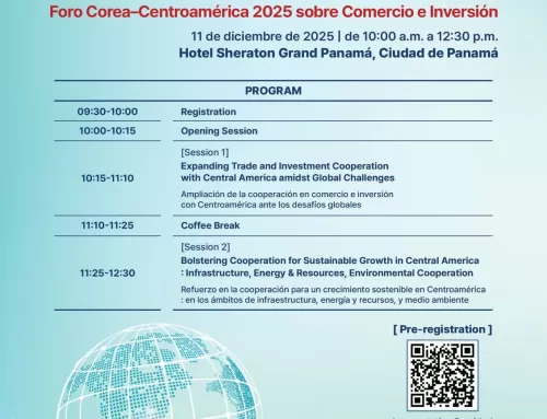 Foro Corea–Centroamérica busca fortalecer el comercio y la inversión regional