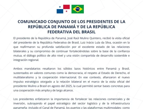 COMUNICADO CONJUNTO DE LOS PRESIDENTES DE LA REPÚBLICA DE PANAMÁ Y DE LA REPÚBLICA FEDERATIVA DEL BRASIL