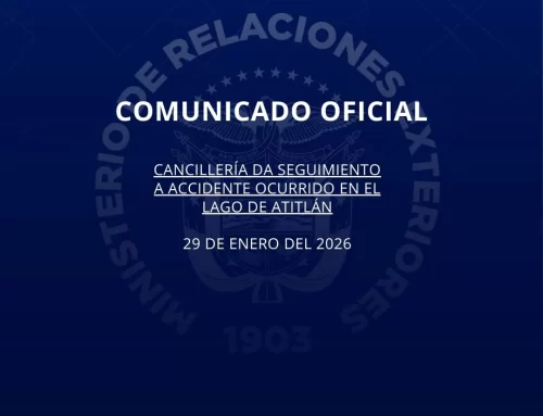 Cancillería da seguimiento a accidente ocurrido en el Lago de Atitlán