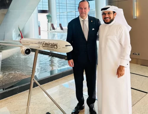 Canciller Martínez-Acha Vásquez y Emirates Airlines analizan conectividad entre Dubái y Panamá 